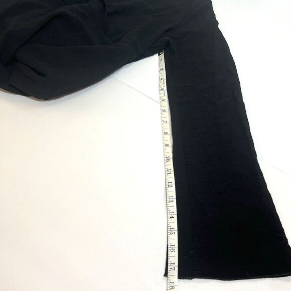 Baby and Me Maternity Top Small Plaid Sheer Layered Hem Boho Blouse - Picture 7 of 11